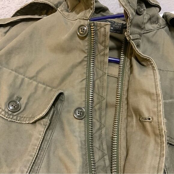 J. CREW Utility Jacket Mens SIZE Small Military Style Field Green - Picture 10 of 10